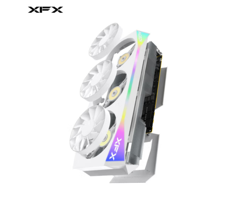 （XFX）AMD RADEON RX 9070 XT OC 16GB Mercury White Magnetic Air-New and original