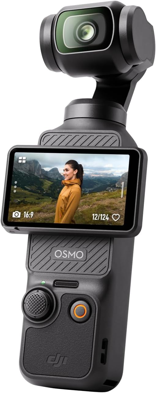 DJI Osmo Pocket 3, Vlogging Cameras with 1'' CMOS & 4K/120fps Vlog Camera, 3-Axis Stabilization, Fast Focusing, Face/Object Tracking, Digital Vlogging Camera