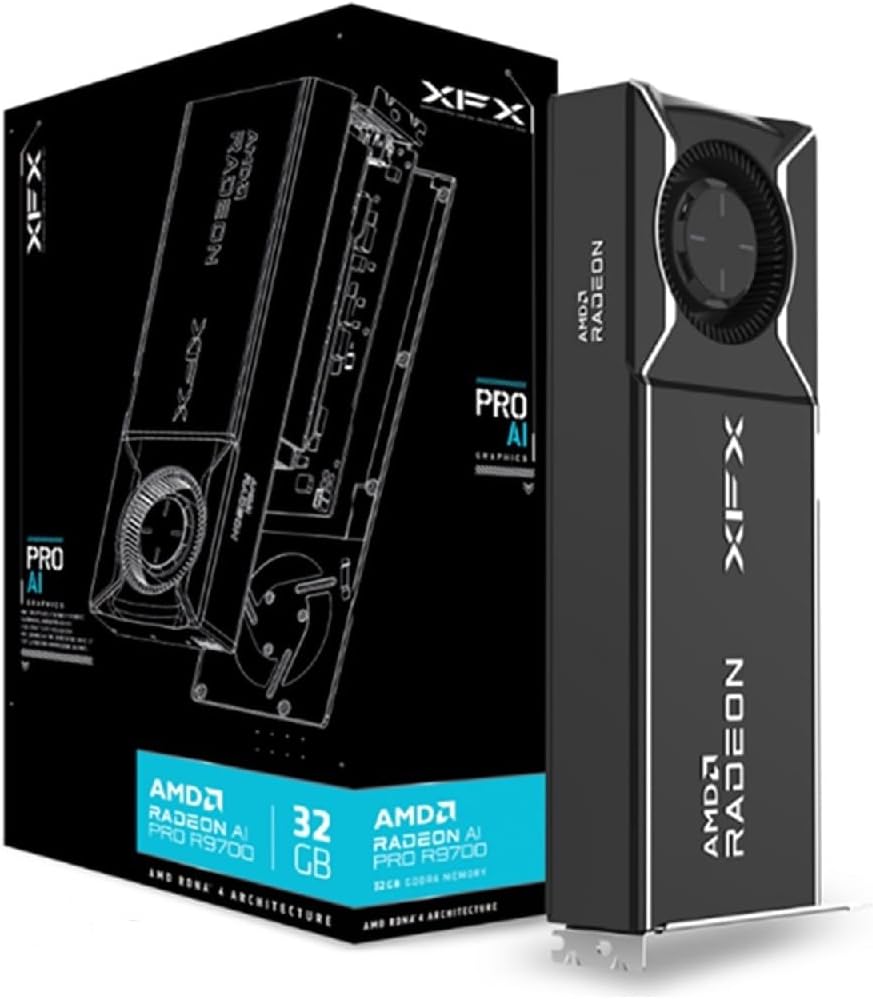 XFX AMD Radeon AI Pro R9700 32GB GDDR6 4xDP, AMD RDNA 4 RX-97XPROAIY
